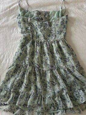 Sabo Skirt Women's Green and Blue Dress